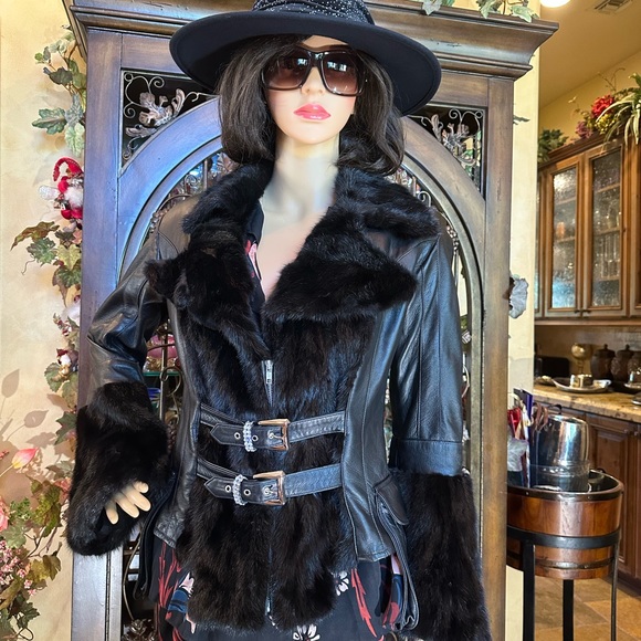 Amazing Michaela Mink and Lamb Leather Jacket - Picture 12 of 12